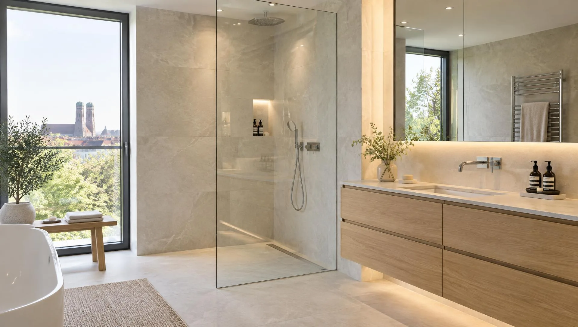 Hochwertig saniertes Badezimmer in München